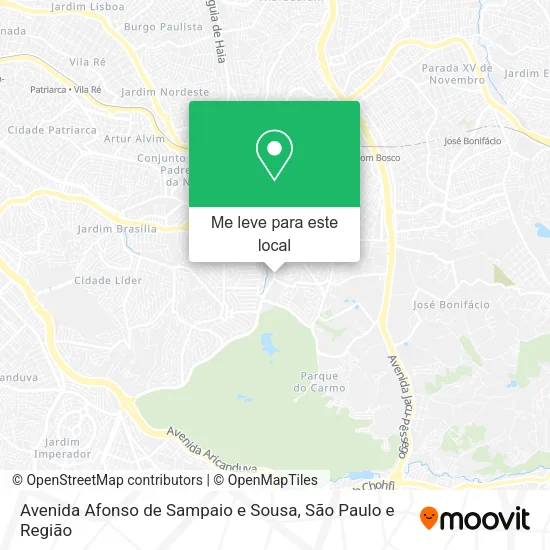 Avenida Afonso de Sampaio e Sousa mapa
