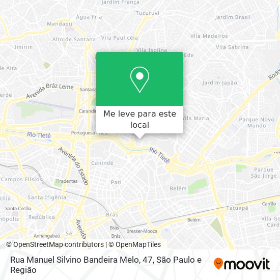 Rua Manuel Silvino Bandeira Melo, 47 mapa