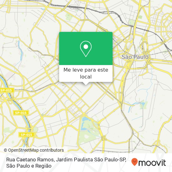 Rua Caetano Ramos, Jardim Paulista São Paulo-SP mapa
