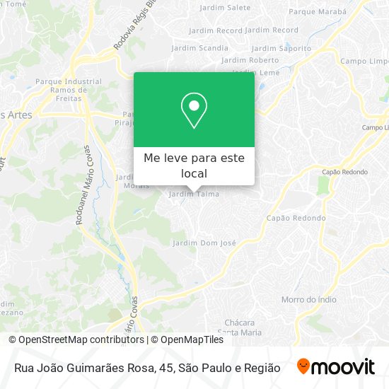 Rua João Guimarães Rosa, 45 mapa