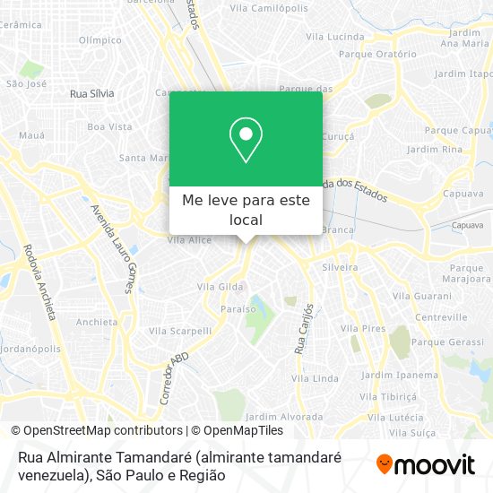 Rua Almirante Tamandaré (almirante tamandaré venezuela) mapa