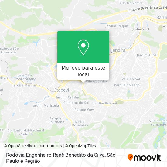 Rodovia Engenheiro Renê Benedito da Silva mapa