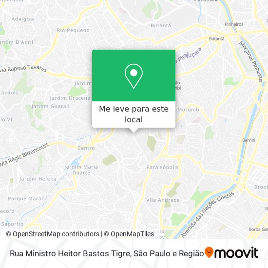 Rua Ministro Heitor Bastos Tigre mapa