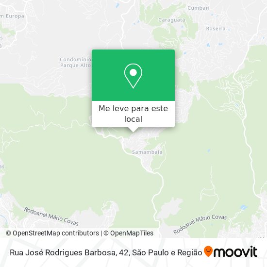 Rua José Rodrigues Barbosa, 42 mapa