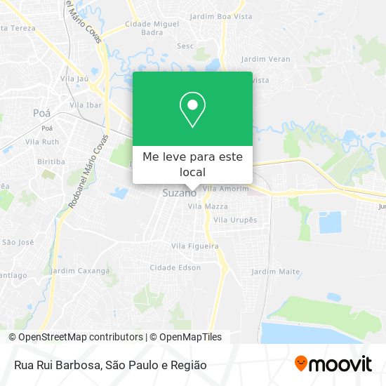 Rua Rui Barbosa mapa
