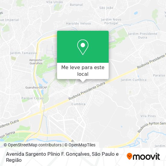 Avenida Sargento Plínio F. Gonçalves mapa