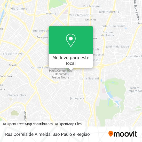 Rua Correia de Almeida mapa