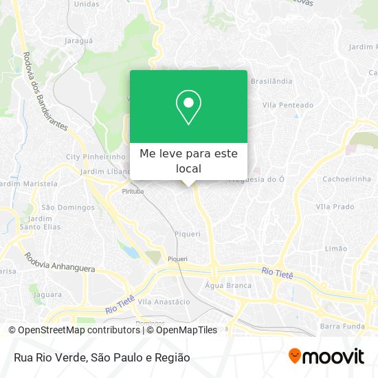 Rua Rio Verde mapa