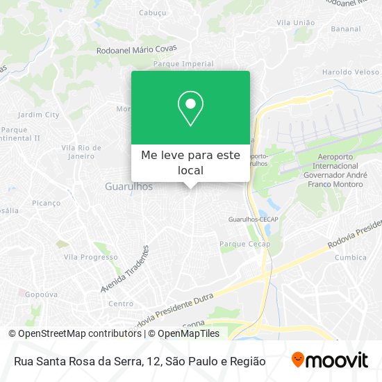 Rua Santa Rosa da Serra, 12 mapa