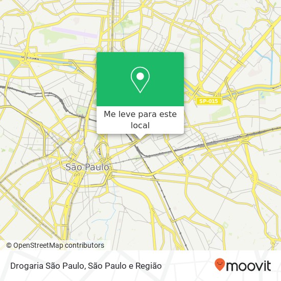 Drogaria São Paulo, Avenida Rangel Pestana, 2078 Brás São Paulo-SP 03002-000 mapa