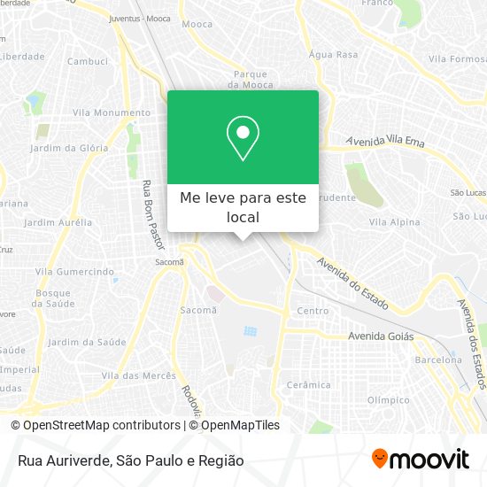 Rua Auriverde mapa