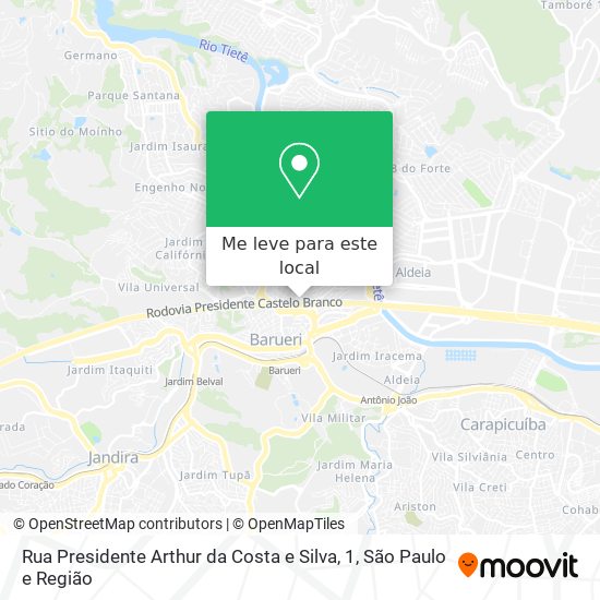 Rua Presidente Arthur da Costa e Silva, 1 mapa