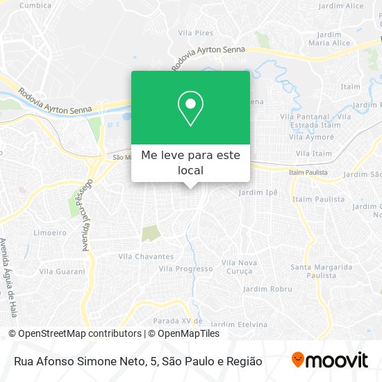 Rua Afonso Simone Neto, 5 mapa