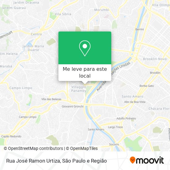 Rua José Ramon Urtiza mapa