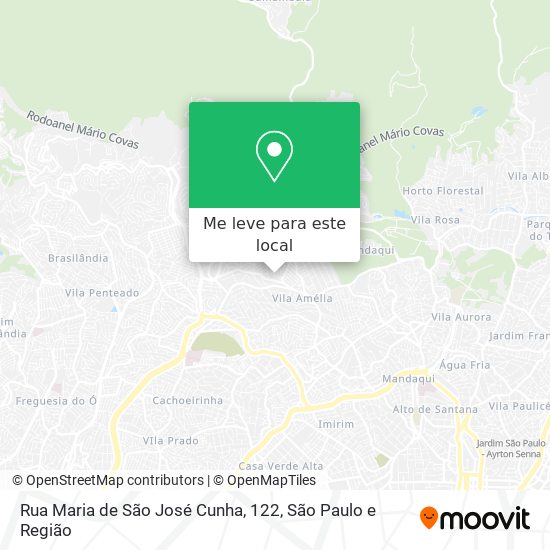 Rua Maria de São José Cunha, 122 mapa