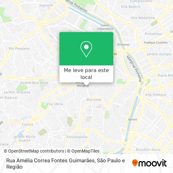 Rua Amélia Correa Fontes Guimarães mapa