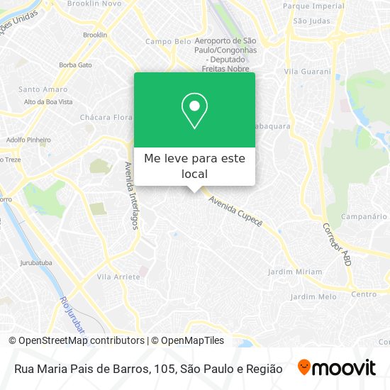 Rua Maria Pais de Barros, 105 mapa