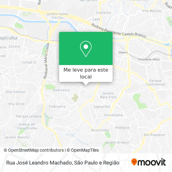 Rua José Leandro Machado mapa