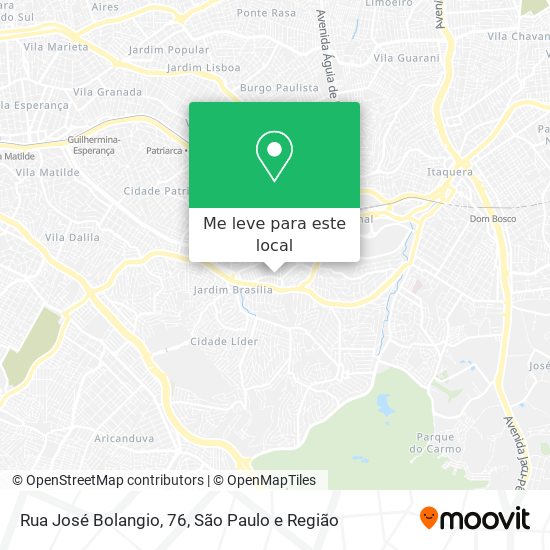 Rua José Bolangio, 76 mapa
