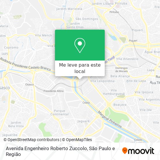 Avenida Engenheiro Roberto Zuccolo mapa
