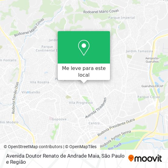 Avenida Doutor Renato de Andrade Maia mapa