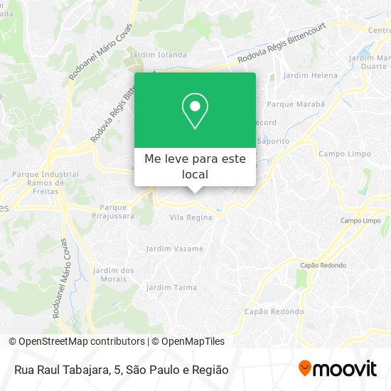 Rua Raul Tabajara, 5 mapa