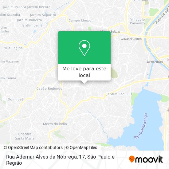 Rua Ademar Alves da Nóbrega, 17 mapa