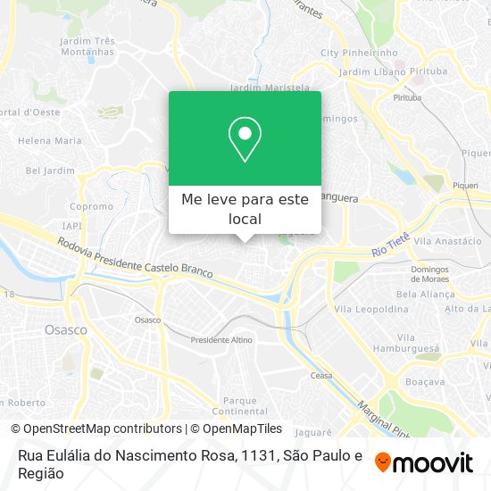Rua Eulália do Nascimento Rosa, 1131 mapa