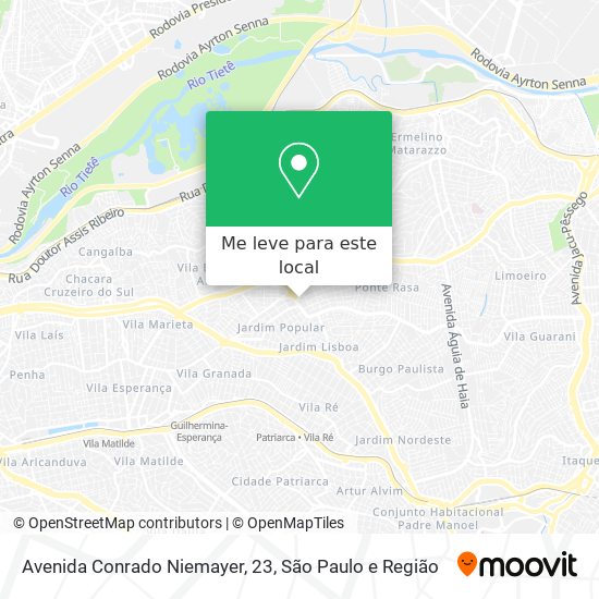 Avenida Conrado Niemayer, 23 mapa