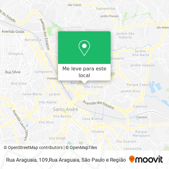 Rua Araguaia, 109,Rua Araguaia mapa