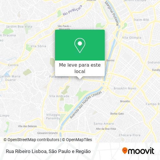 Rua Ribeiro Lisboa mapa