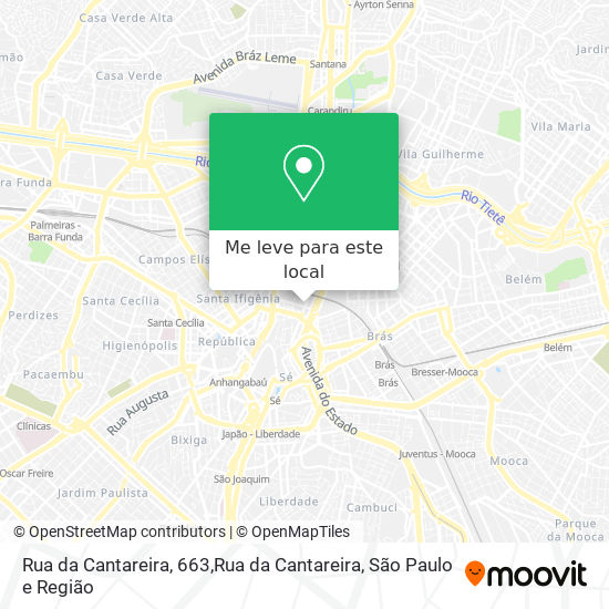 Rua da Cantareira, 663,Rua da Cantareira mapa
