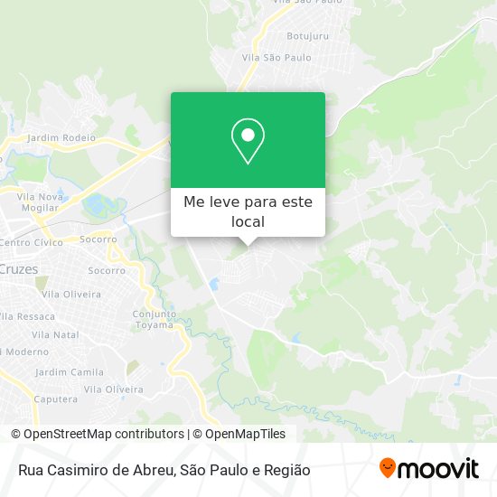 Rua Casimiro de Abreu mapa