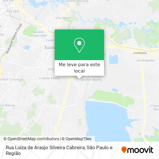 Rua Luiza de Araújo Silveira Cabreira mapa