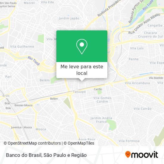 Banco do Brasil mapa