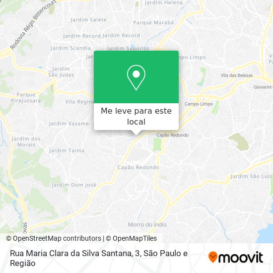 Rua Maria Clara da Silva Santana, 3 mapa