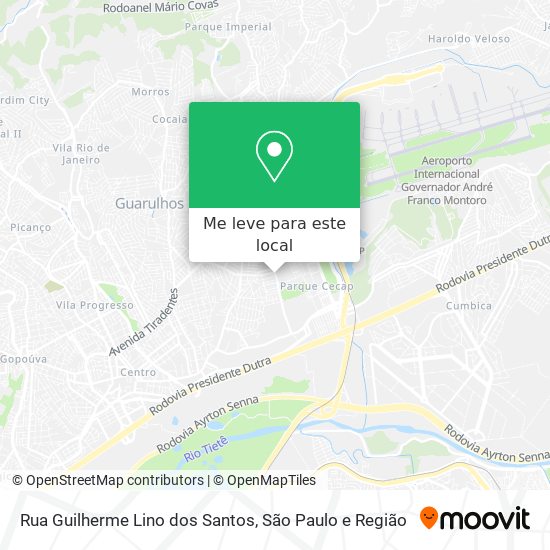 Rua Guilherme Lino dos Santos mapa