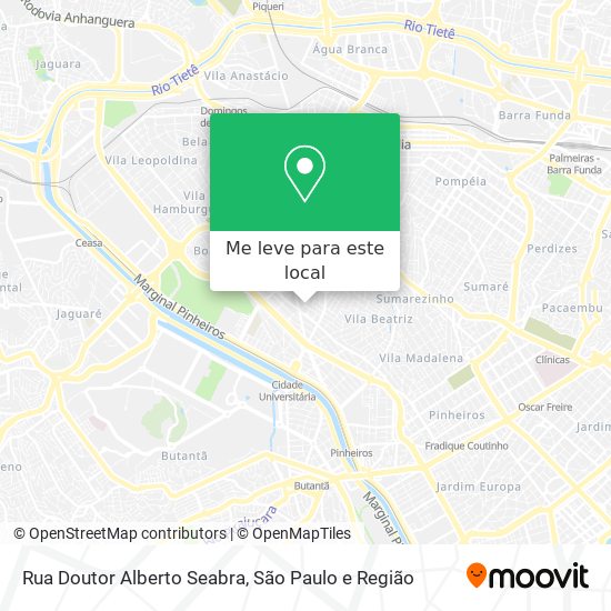 Rua Doutor Alberto Seabra mapa