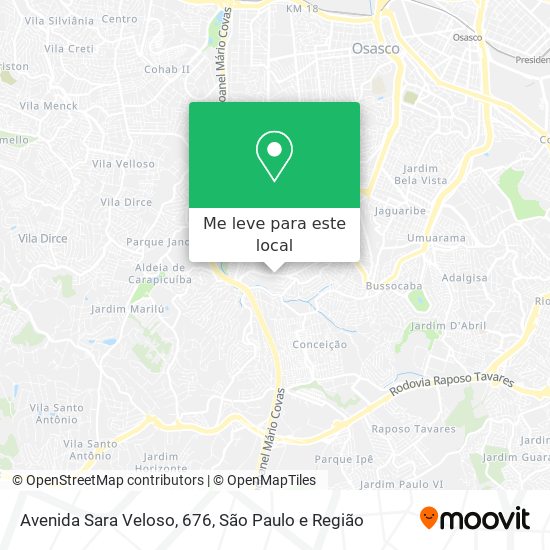 Avenida Sara Veloso, 676 mapa