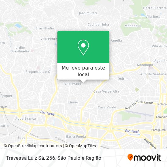 Travessa Luiz Sá, 256 mapa