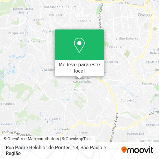 Rua Padre Belchior de Pontes, 18 mapa