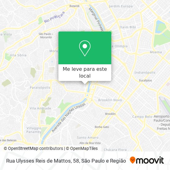 Rua Ulysses Reis de Mattos, 58 mapa