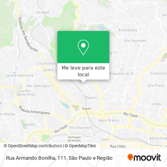 Rua Armando Bonilha, 111 mapa