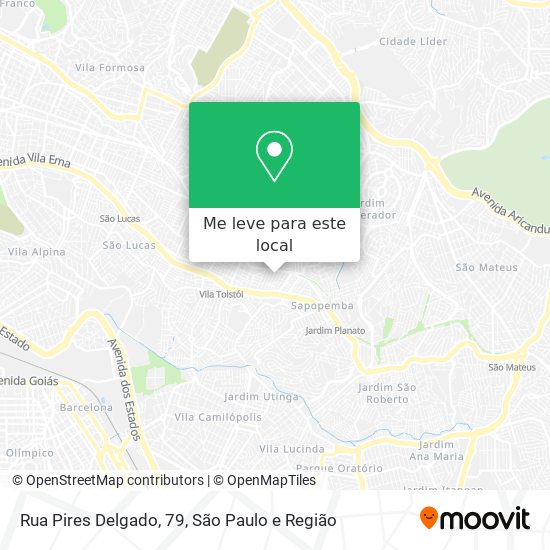 Rua Pires Delgado, 79 mapa