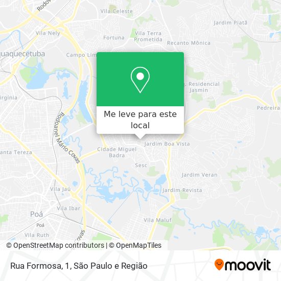 Rua Formosa, 1 mapa