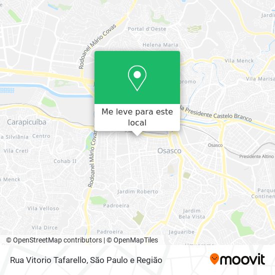 Rua Vitorio Tafarello mapa