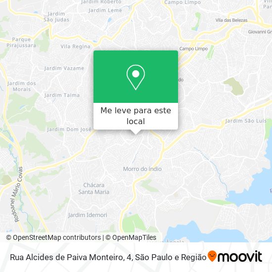 Rua Alcides de Paiva Monteiro, 4 mapa