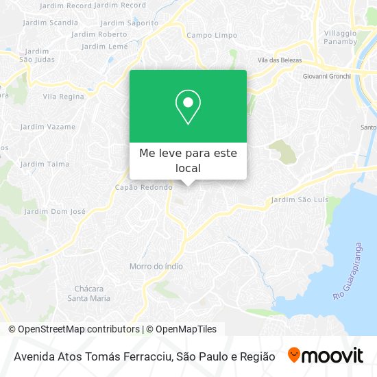 Avenida Atos Tomás Ferracciu mapa