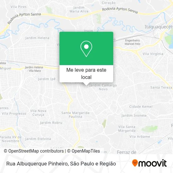 Rua Albuquerque Pinheiro mapa