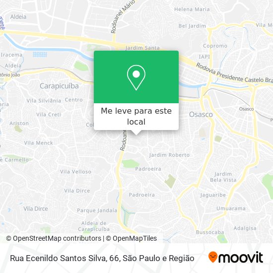 Rua Ecenildo Santos Silva, 66 mapa